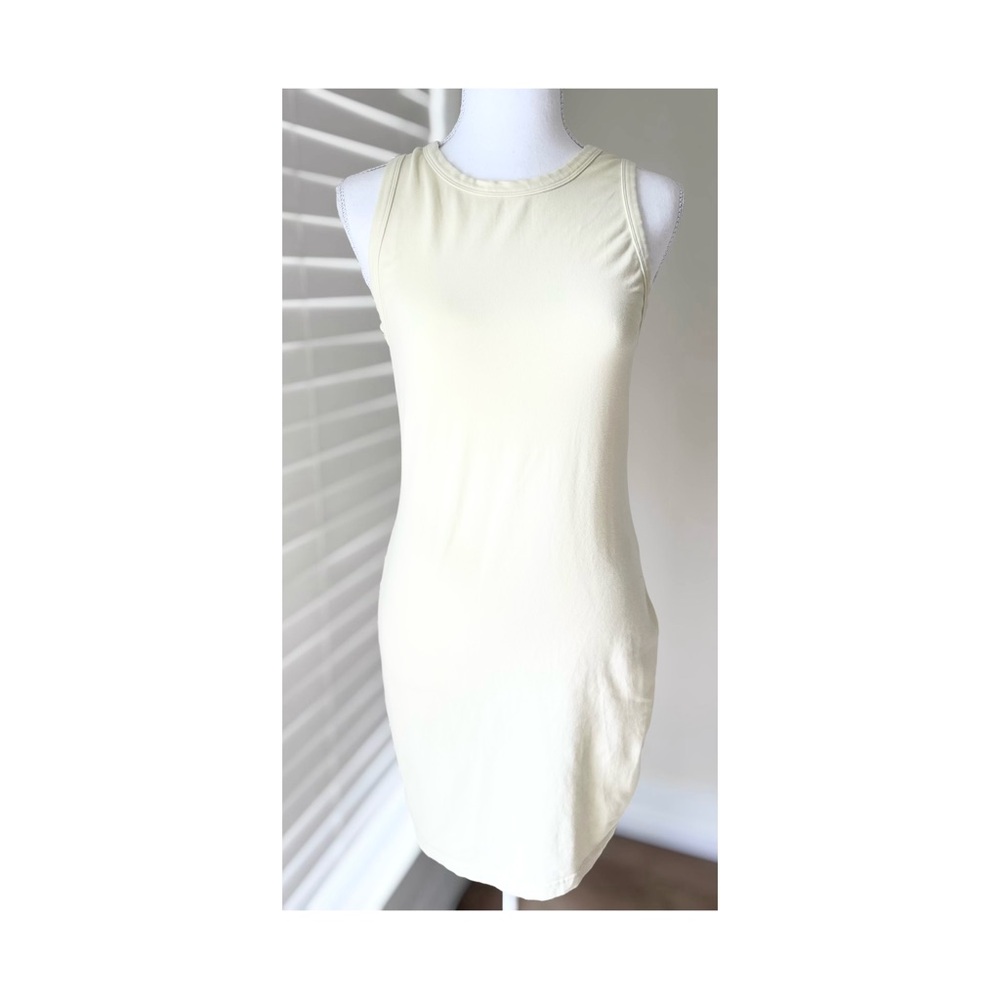 TNA Butter Yellow Sleeveless Mini Dress